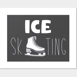 Ice skating skates design Posters and Art